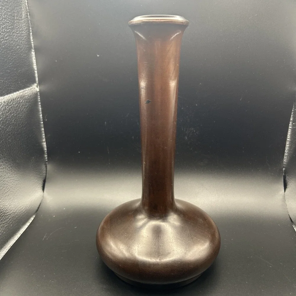 Vintage MCM Wooden Bud Vase 8